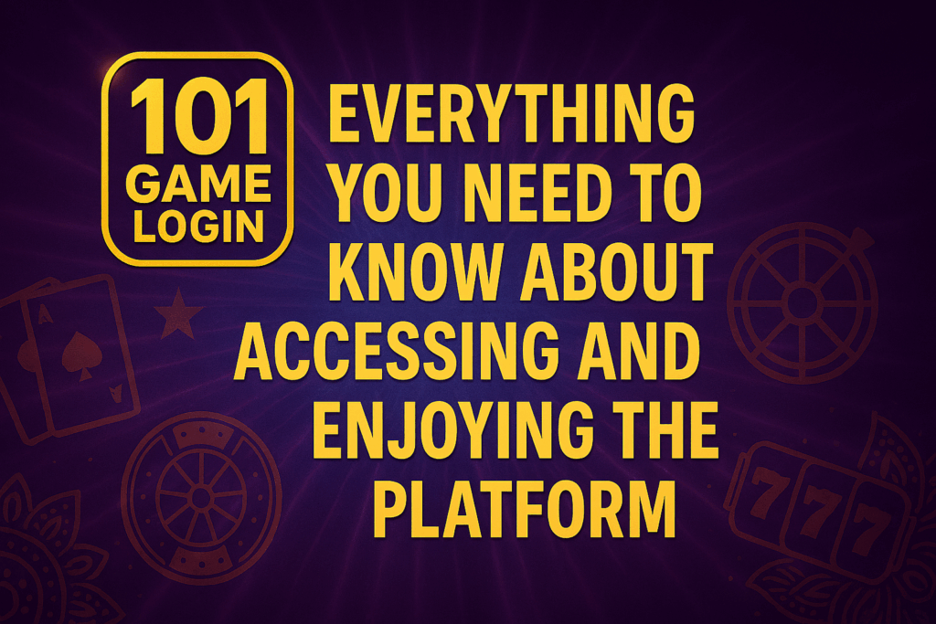 101 game login interface on desktop and mobile showcasing secure access and gaming library