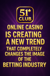 51 Club online casino platform showing login and game features