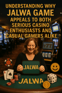 Jalwa Game interface showing realistic casino tables with players interacting online